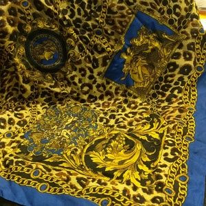 Blue and gold scarf -- 3 for $10! --